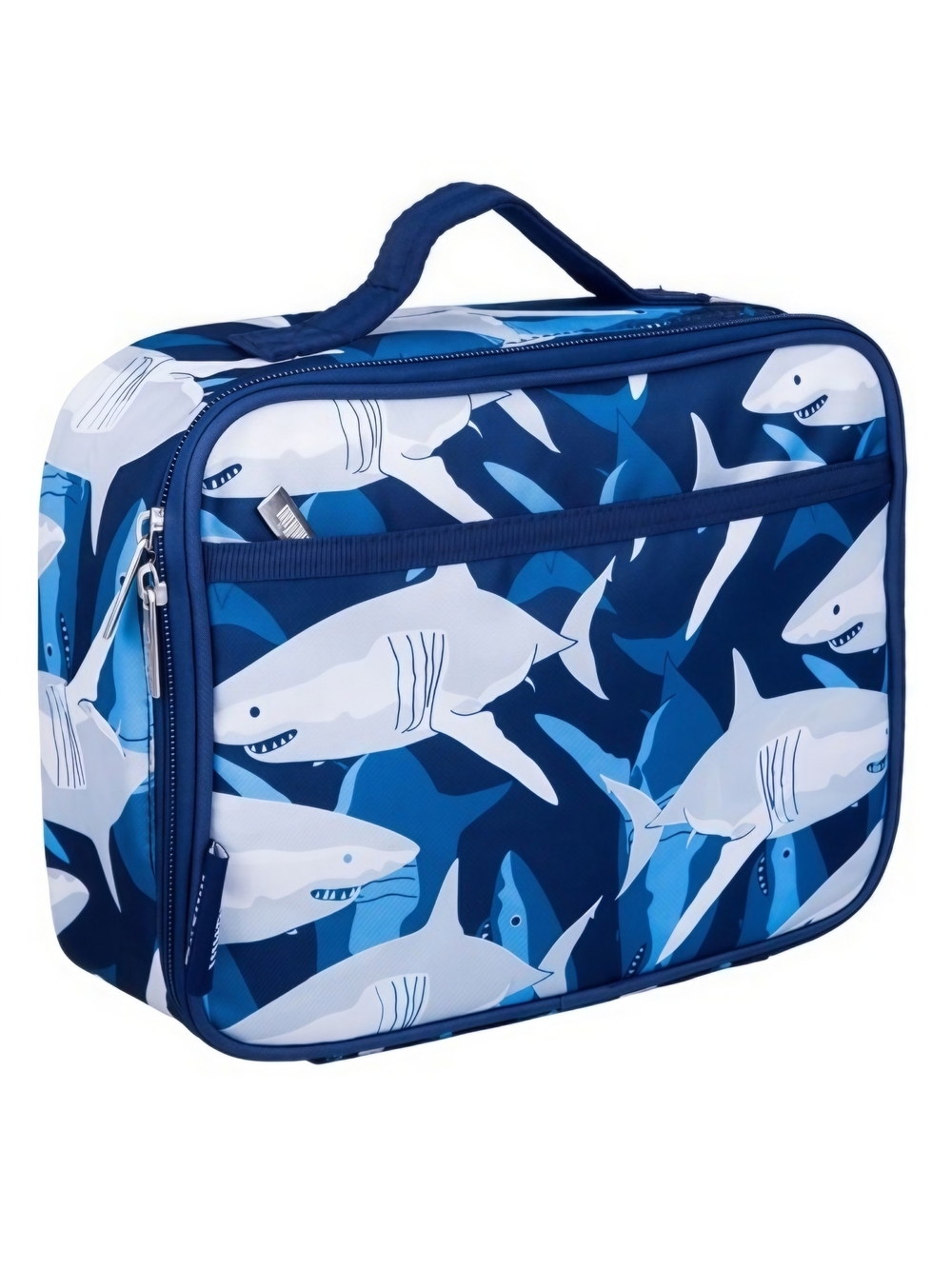 Wildkin - Kids' Blue Shark Print Swim Lunch Bag